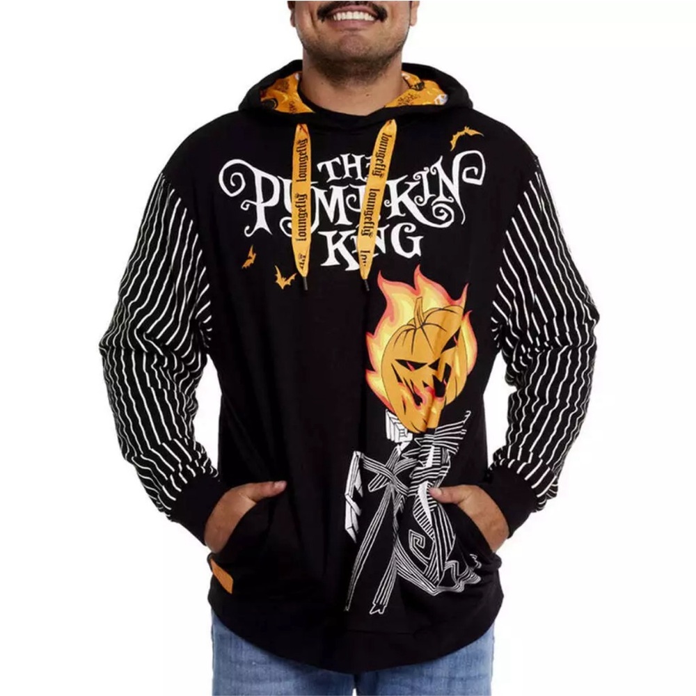 NWT Loungefly X Nightmare Before Christmas Pumpkin King Unisex Hoodie